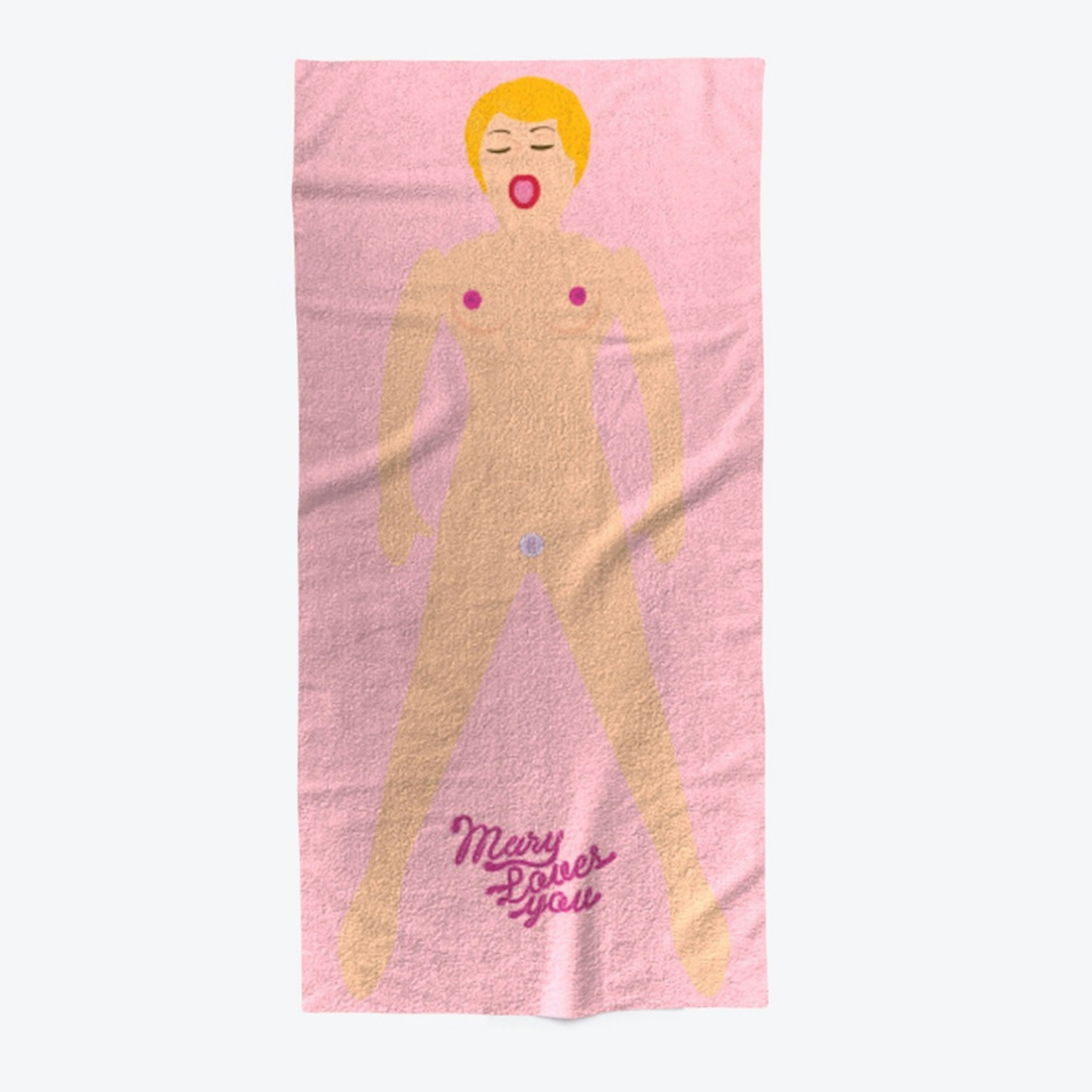 MaryLovesYou Beach Towel